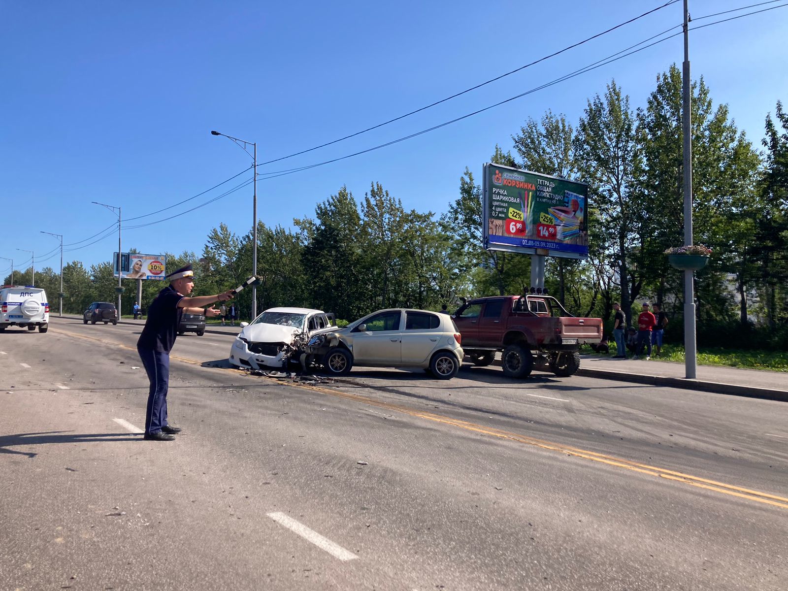 Авария с участием четырех автомобилей произошла в Петропавловске-Камчатском  – ИА Камчатка