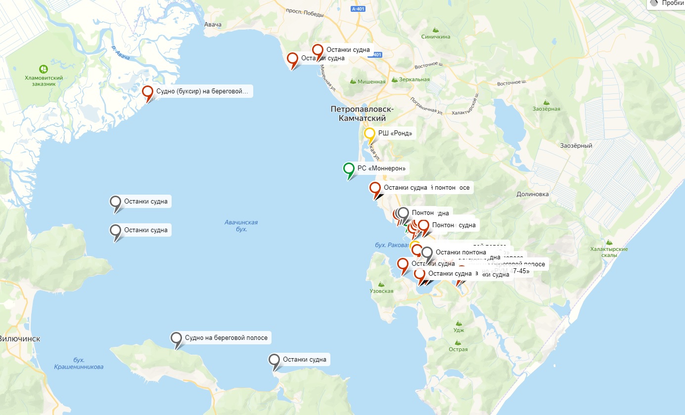 Карта приливов и отливов петропавловск камчатский авачинская бухта