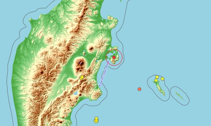 На Камчатке произошло землетрясение, магнитуда 3,6. 