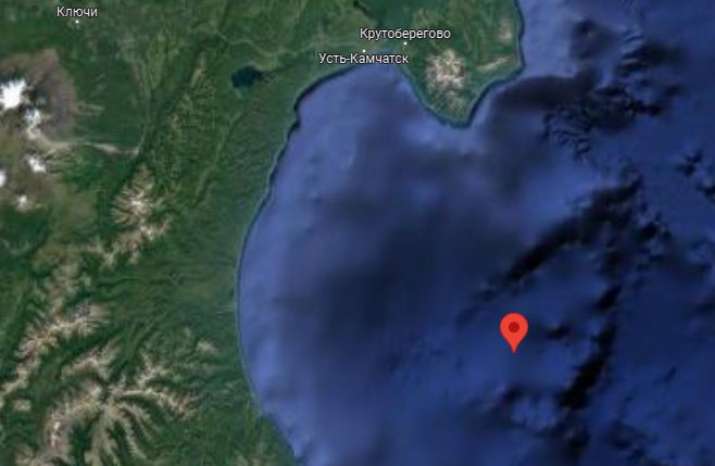 Землетрясение магнитудой 6,4 произошло у берегов Камчатки. 