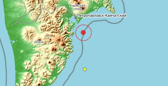  Трехбалльное землетрясение произошло на Камчатке. 