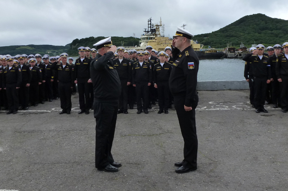 Группа кораблей ТОФ вернулась на Камчатку после длительного похода. . Фотография 3