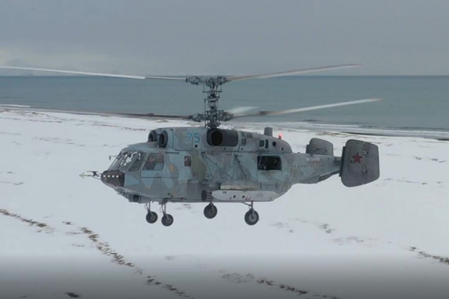 Экипажи вертолётов Ка-29 уничтожили «вражеские» подразделения в ходе учения на Камчатке. Фото: пресс-служба ТОФ 