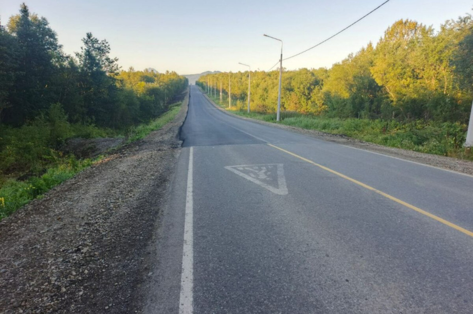 Ремонт трассы Елизово–Паратунка завершат к середине сентября. kamgov.ru