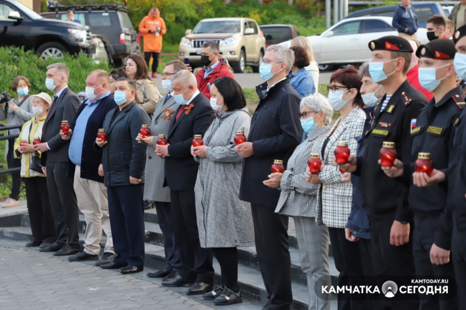 Всероссийская минута молчания. Фото: Виктор Гуменюк / информационное агентство "Камчатка". Фотография 10
