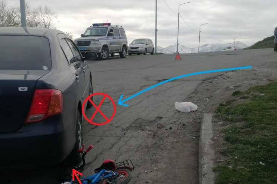 Трехлетний велосипедист погиб под колесами авто на Камчатке. Фото: УГИБДД УМВД России по Камчатскому краю