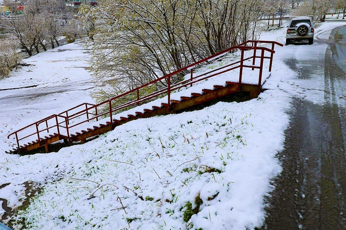 Снежный май на Камчатке. Фоторепортаж. Фото: Виктор Гуменюк. Фотография 3