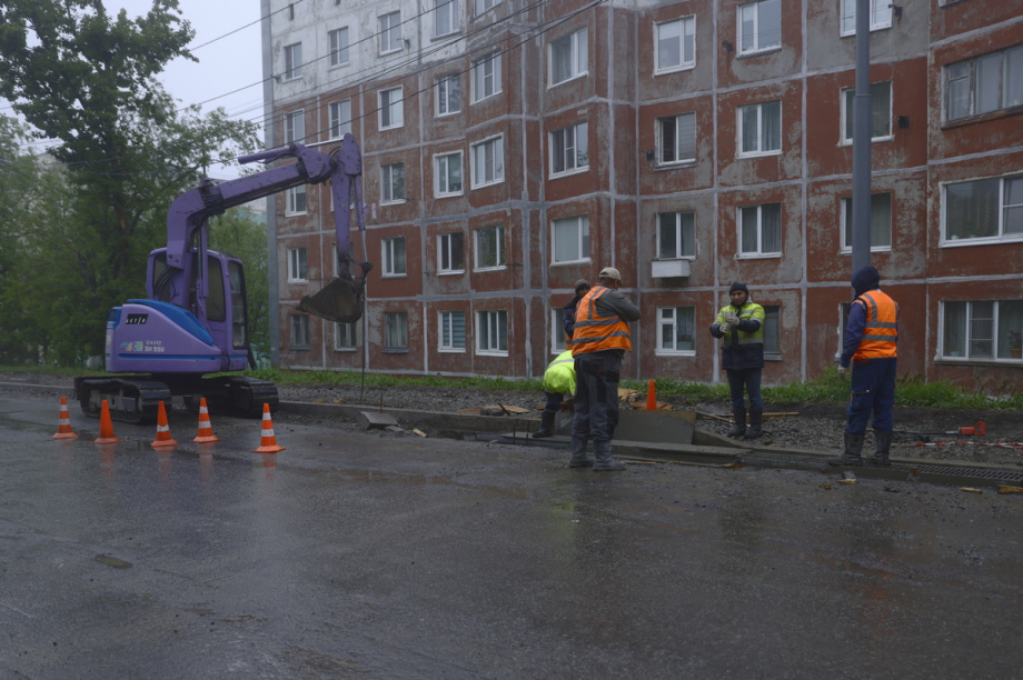 Ремонт Космического проезда в Петропавловске обещают завершить до конца лета. Фото: Олеся Сурина, kamgov.ru. Фотография 2
