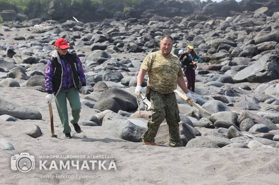 Заповедный берег юга Камчатки очистили от мусора. фото: Виктор Гуменюк. Фотография 14