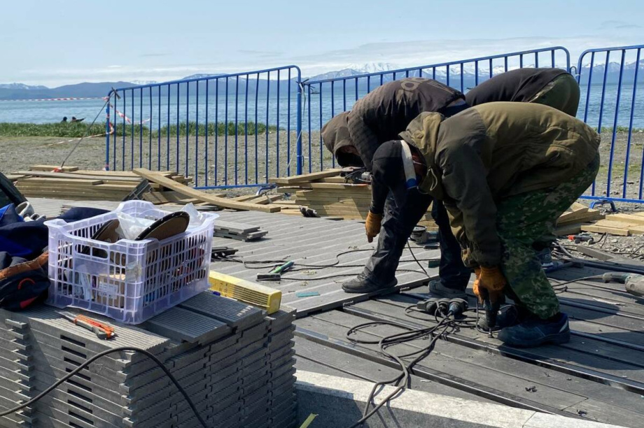 Набережная в Петропавловске-Камчатском будет готова к середине лета. . Фотография 4