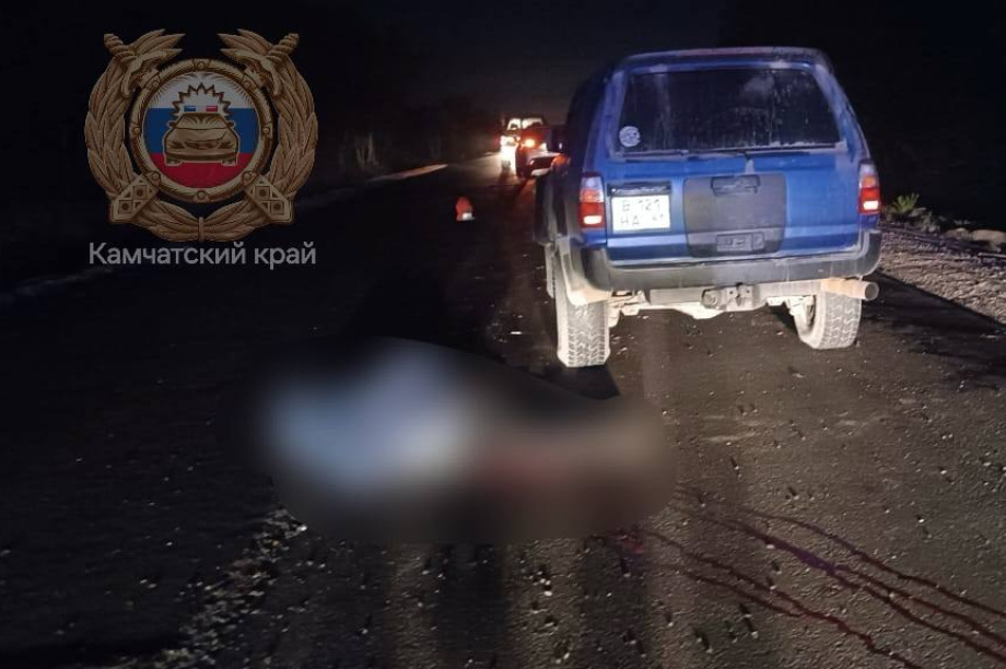 На Камчатке дорожный рабочий погиб под колесами джипа. Фото: Госавтоинспекция. Фотография 2