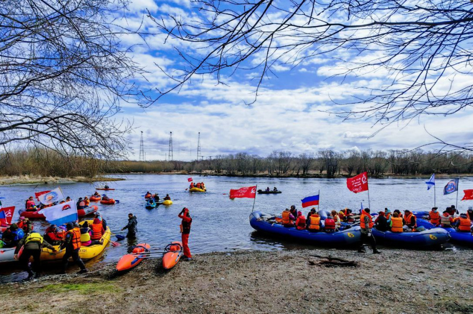 80-летие Великой Победы: «Сплав Победы» — дань памяти героям. Фото организаторов. Фотография 10