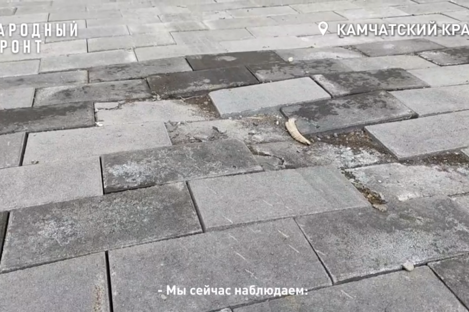Московские гастролёры в столице Камчатки сорвали реконструкцию набережной за 109 млн. Фото: скриншот с видео Камчатского отделения ОНФ