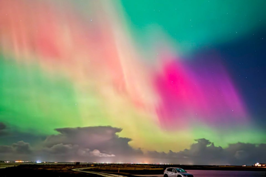 Северное сияние зафиксировано в Петропавловске-Камчатском. . Фотография 11