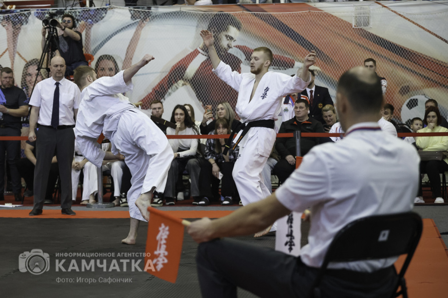 На Камчатке состоялся Чемпионат и первенство ДФО по каратэ-киокусинкай (фоторепортаж). Фото: «Камчатка Сегодня» \ Игорь Сафончик. Фотография 83