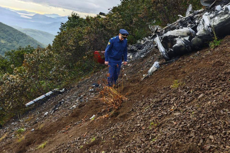 Ещё одно тело обнаружили камчатские спасатели на месте крушения Ми-8Т. Фото: t.me/dvtproc. Фотография 2