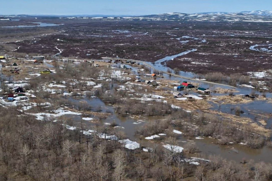 Село Парень подтопило на севере Камчатки . Фото: kamgov.ru