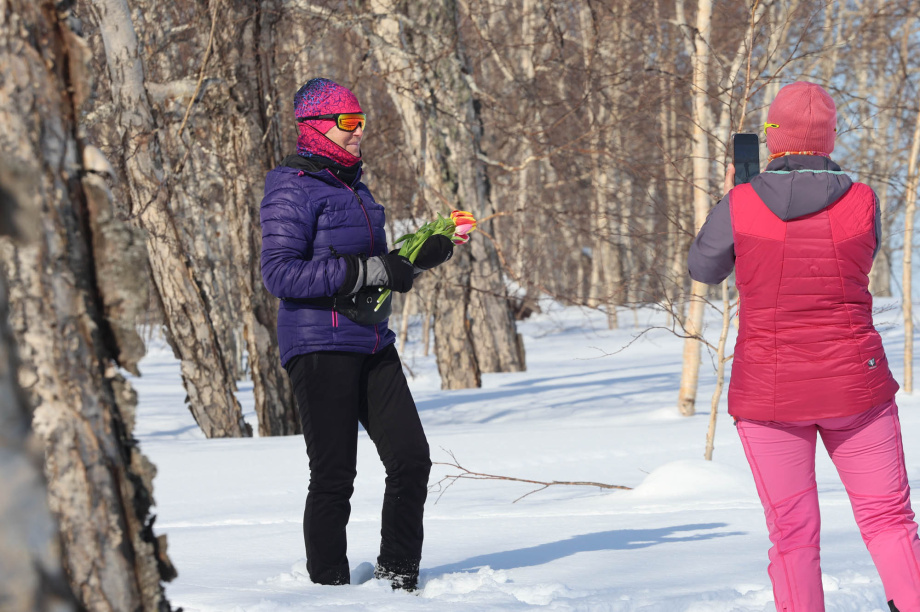 Лыжный поход в честь 8 Марта от турклуба «Медведь». Фото: «Камчатка Сегодня» \ Игорь Сафончик. Фотография 27