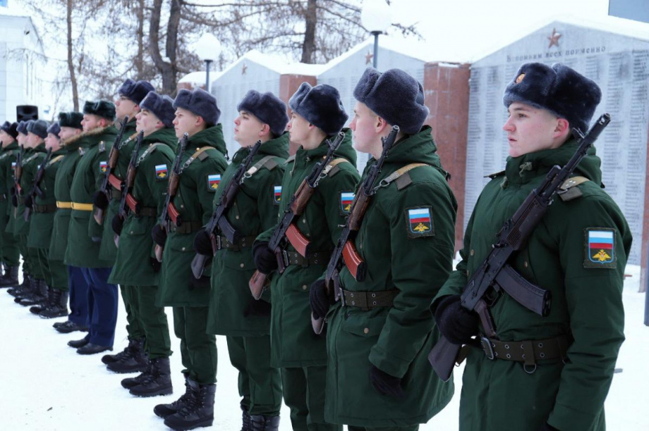Торжественное принятие присяги новобранцев ВКС на Камчатке. Фото: Вера Ступникова/Администрация ЕМР. Фотография 8
