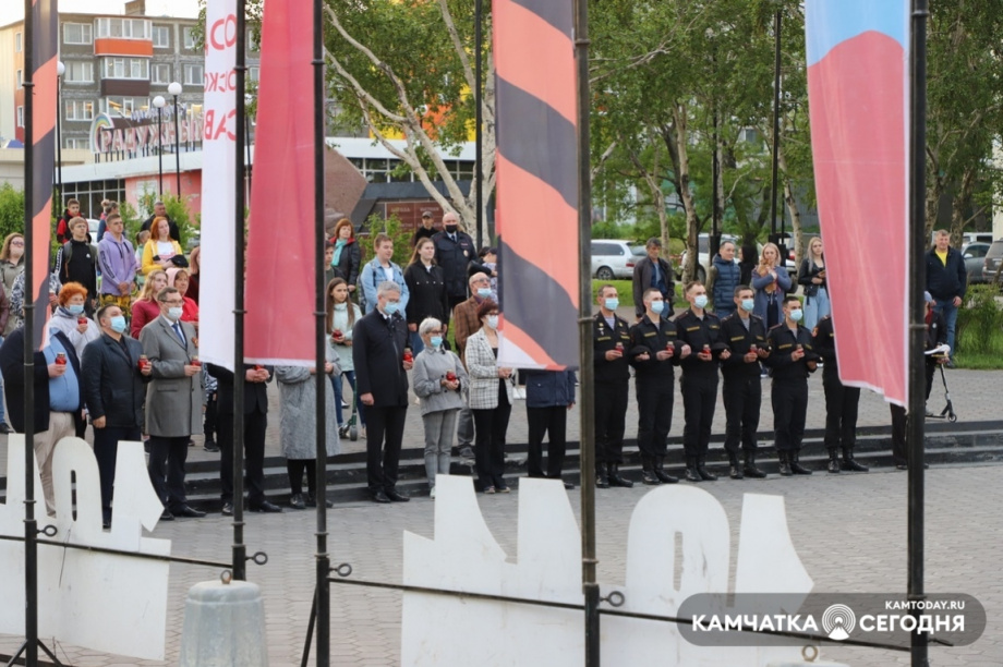 Всероссийская минута молчания. Фото: Виктор Гуменюк / информационное агентство "Камчатка". Фотография 9