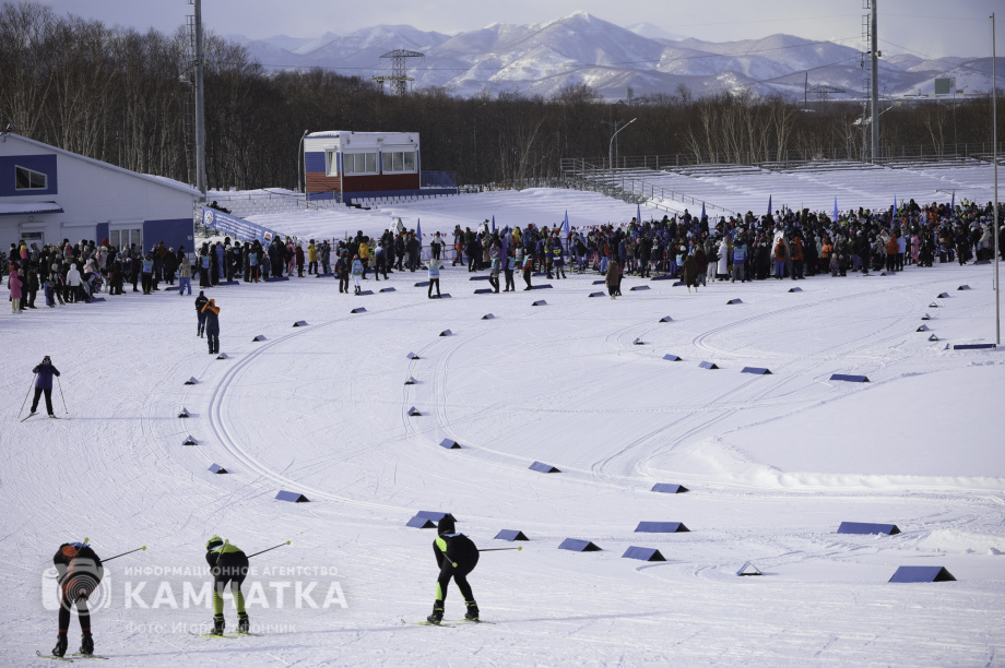 Лыжня России 2026 на Камчатке: полторы тысячи участников объединились на старте. Фото: «Камчатка Сегодня» \ Игорь Сафончик. Фотография 3