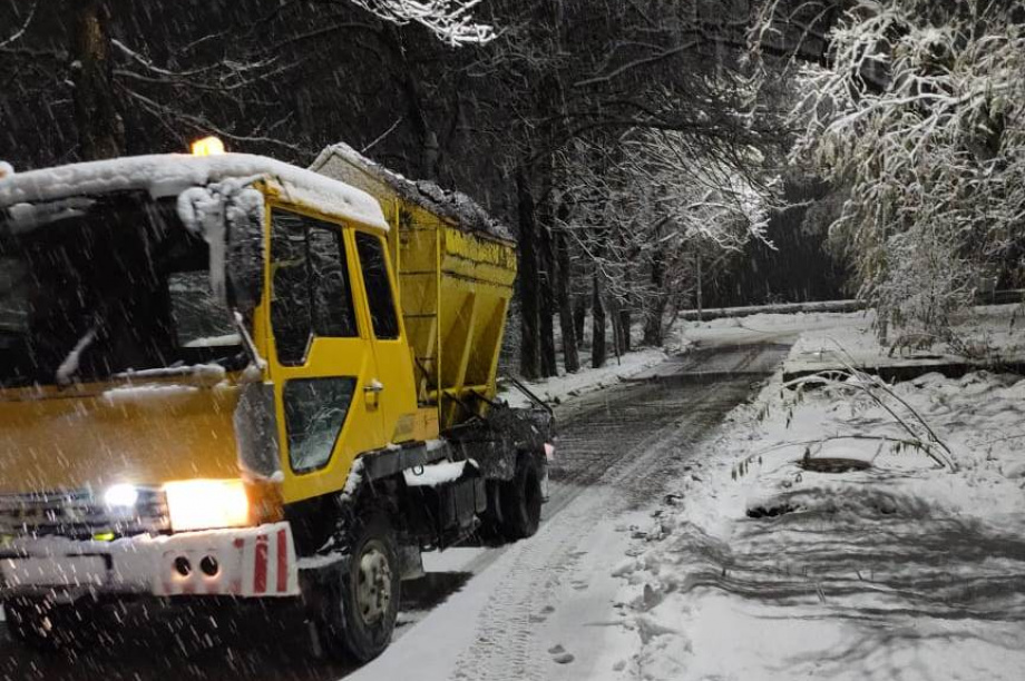 Спецтехника вышла на расчистку столицы Камчатки от снега. Фото: администрация ПКГО. Фотография 3