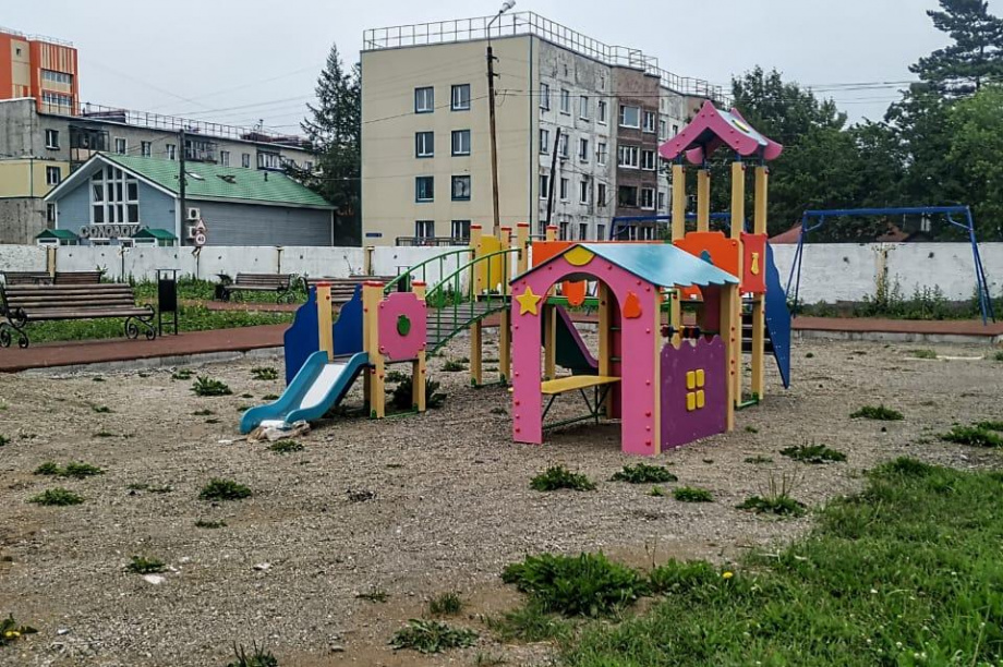 В Елизове к 15 августа планируют завершить строительство площадки для отдыха и спорта. Фото: kamgov.ru. Фотография 1