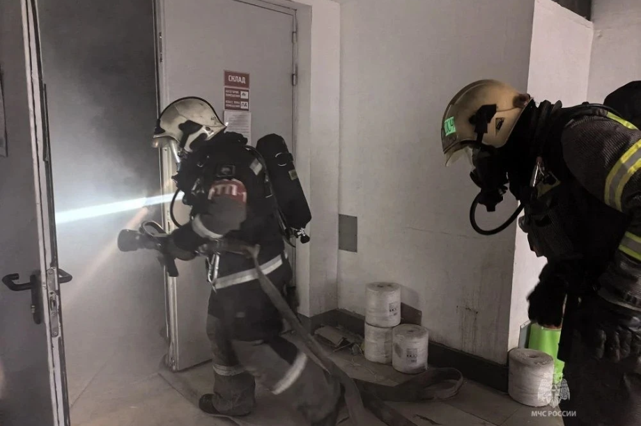 Пожарные тушили «Глобус» в Петропавловске-Камчатском. Фото: МЧС России по Камчатскому краю. Фотография 1