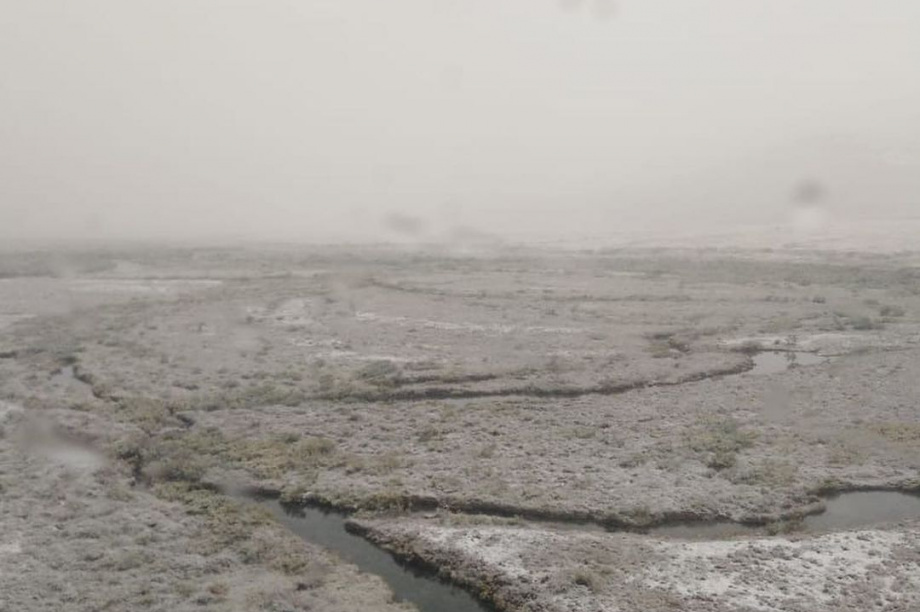 Первый снег выпал на Камчатке (Фото). Фото: Избиком Камчатского края. Фотография 1