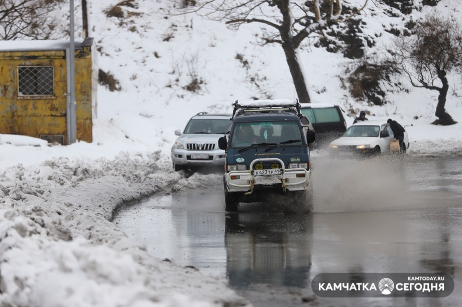 Апрельский снег. Фото: Виктор Гуменюк / информационное агентство "Камчатка". Фотография 22