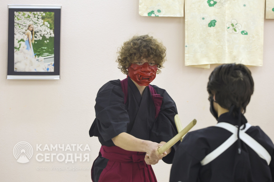 В Камчатском художественном музее открылась выставка о Японии. Фото: «Камчатка Сегодня»/Игорь Сафончик. Фотография 15