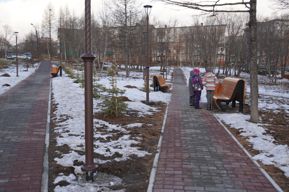 Сквер на улице Звездной благоустроили в столице Камчатки. Фото: pkgo.ru