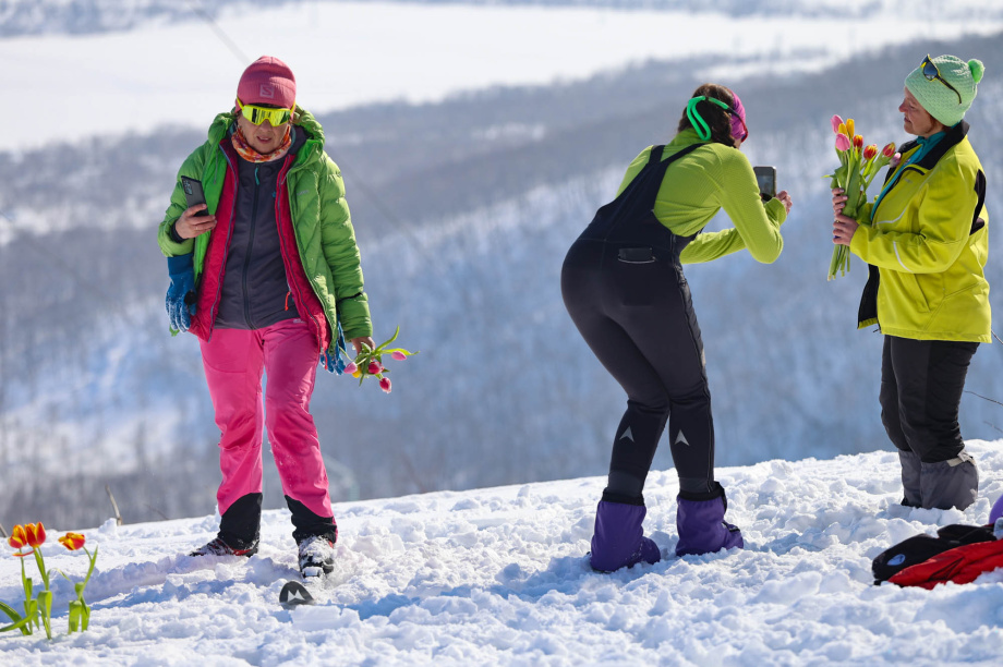 Лыжный поход в честь 8 Марта от турклуба «Медведь». Фото: «Камчатка Сегодня» \ Игорь Сафончик. Фотография 24