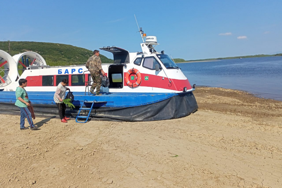 Судно на воздушной подушке выполнило первый рейс в самом северном районе Камчатки. Фото: kamgov.ru. Фотография 1