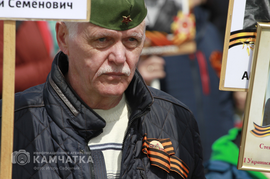 «Бессмертный полк» прошел по Петропавловску-Камчатскому. Фото: ИА "Камчатка". Фотография 35
