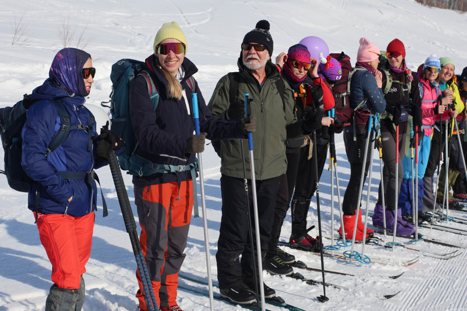 Лыжный поход в честь 8 Марта от турклуба «Медведь». Фото: «Камчатка Сегодня» \ Игорь Сафончик. Фотография 6