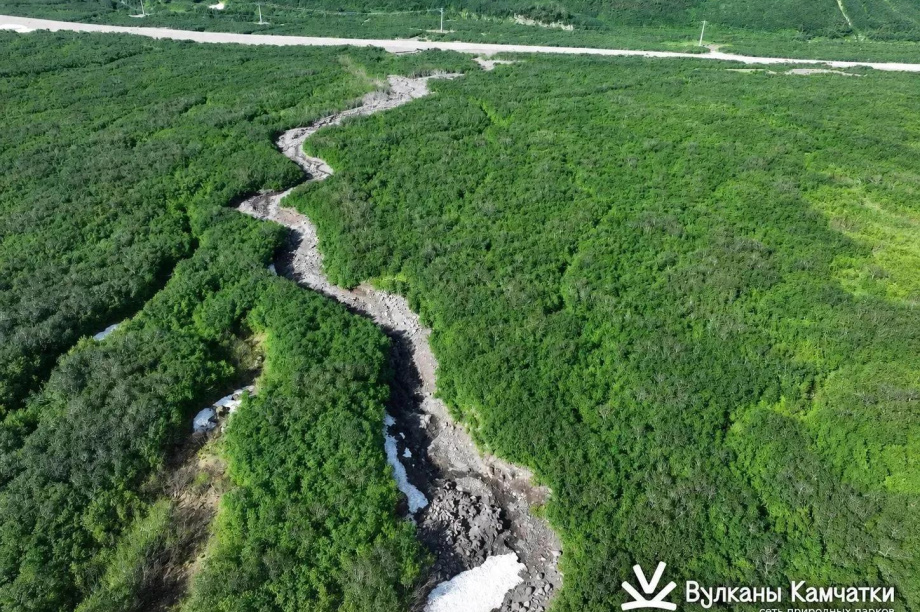 На Камчатке в районе маршрута к Вилючинскому водопаду сошёл селевой поток. Природный парк «Вулканы Камчатки»