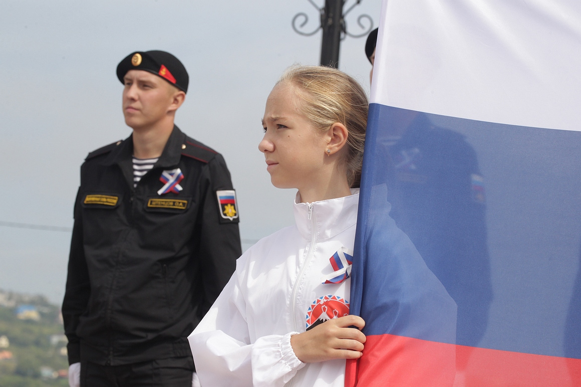 День флага отметили на Камчатке. Фоторепортаж. Фото: Виктор Гуменюк/ ИА "Камчатка". Фотография 22