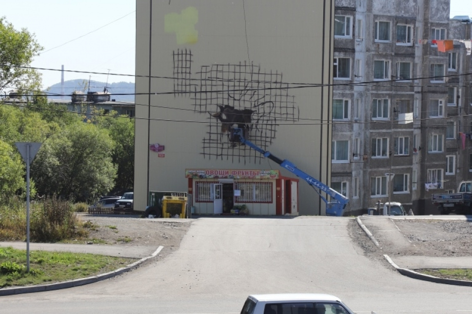 Голосование за лучшие граффити начнётся 13 сентября в Петропавловске. Фото: Виктор Гуменюк / информационное агентство "Камчатка". Фотография 12