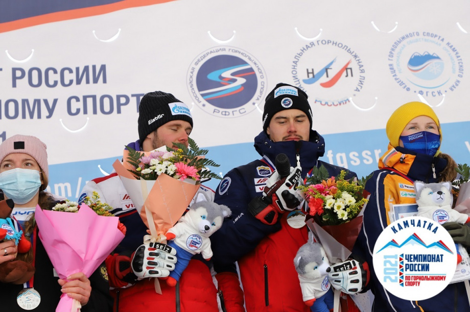 Камчатские горнолыжники победили в командном зачёте чемпионата России. Фото: Виктор Гуменюк. Фотография 11