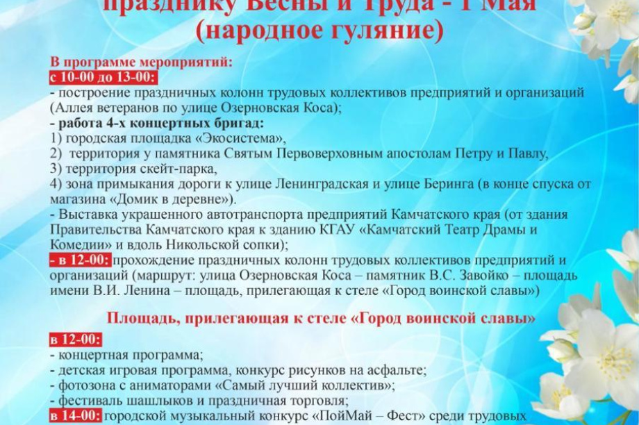Первомайское шествие в Петропавловске-Камчатском — новый маршрут и праздничная программа. Фото организаторов. Фотография 3