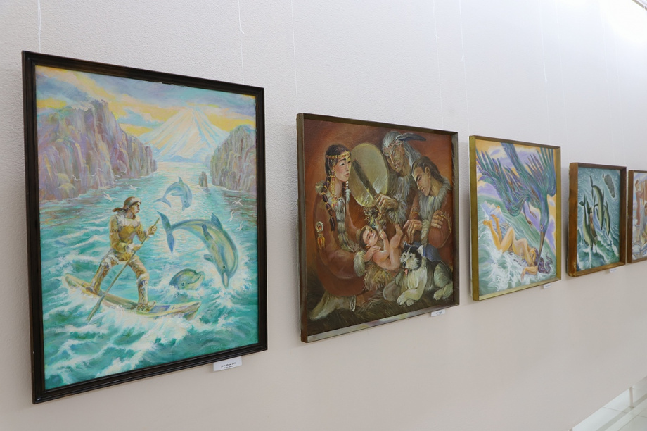 Персональная выставка Камчатского художника Юрия Захарова. Фоторепортаж. Фото: Виктор Гуменюк\ИА "Камчатка". Фотография 11