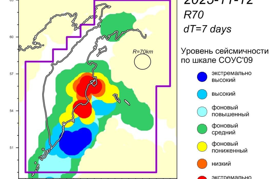 Камчатку продолжает трясти: за неделю зафиксировали 12 ощутимых подземных толчков. Фото: Камчатский филиал ФИЦ Единой геофизической службы РАН