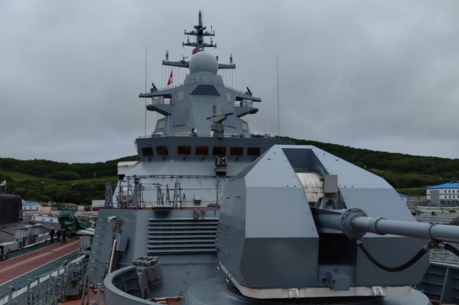 Новый военный корабль «Гремящий» прибыл в пункт постоянного базирования на Камчатке. Фото: ИА «Камчатка». Фотография 1