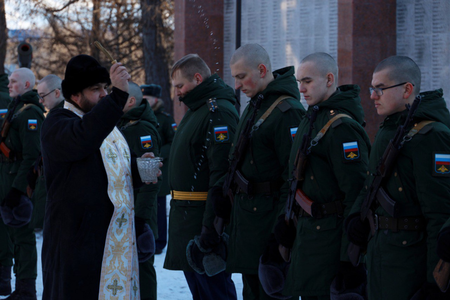 Молодые солдаты Космических войск России приняли присягу. Фото: Администрация ЕМР. Фотография 2