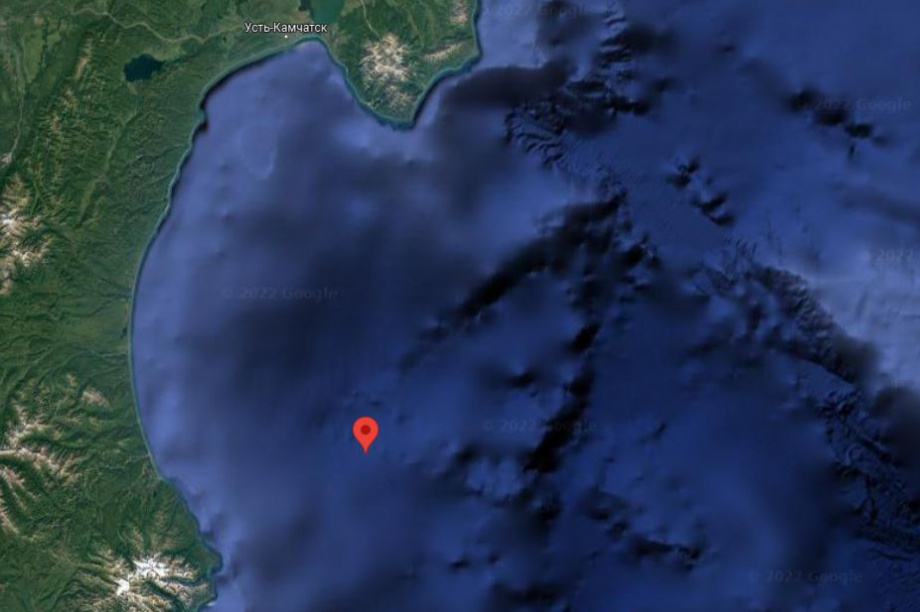 Землетрясение магнитудой 4,8 произошло у берегов Камчатки. 
