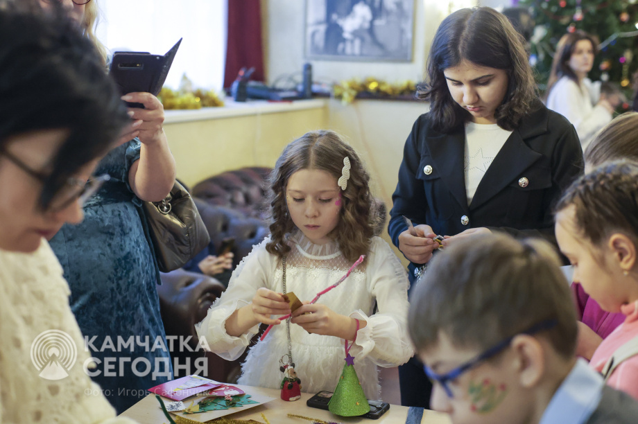 Пятьсот детей побывали на Губернаторской ёлке на Камчатке. Фото: ИА «Камчатка»/Игорь Сафончик. Фотография 31