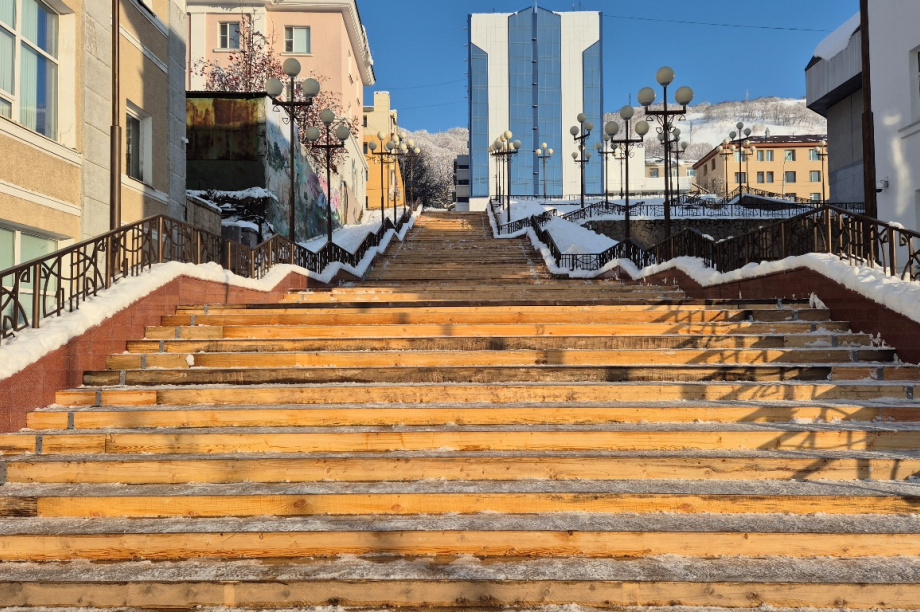 Петропавловск-Камчатский получит федеральные деньги на благоустройство центральных лестниц. Фото: ПКГО