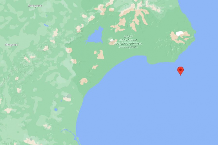 Землетрясение магнитудой 3,8 произошло у берегов Камчатки. 