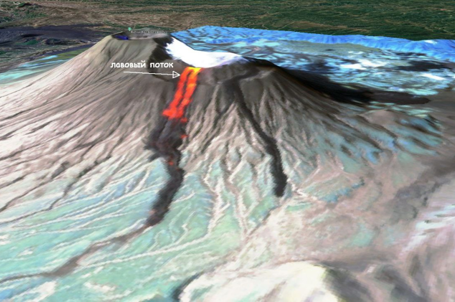 На Камчатке уже месяц извергается вулкан Крашенинникова. @s_volcanology